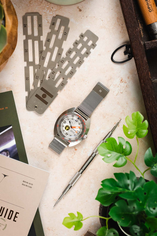 Hirsch MILANAISE Mesh Watch Band in SILVER