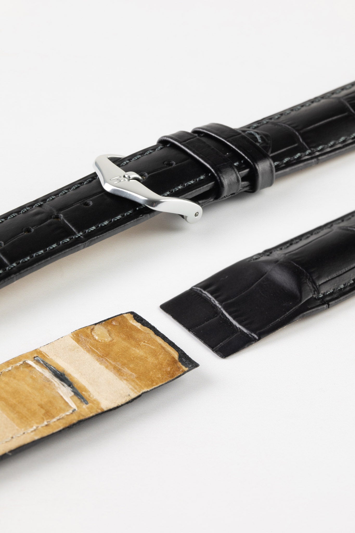 black open ended watch strap
