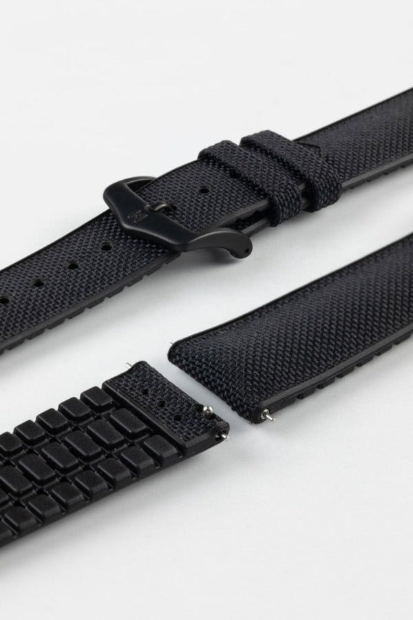black sailcloth strap