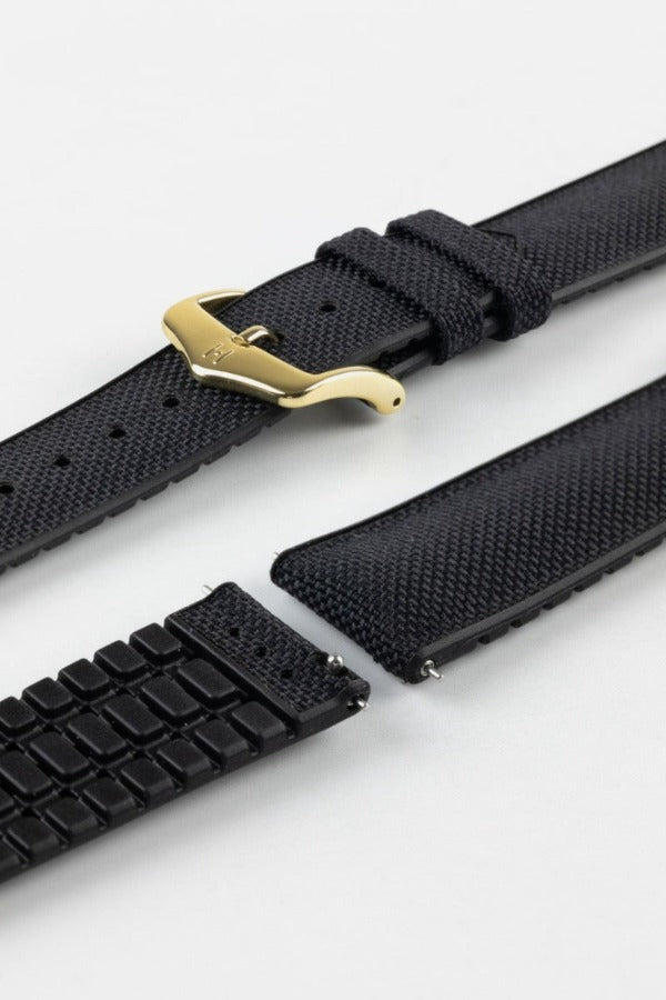black sailcloth strap