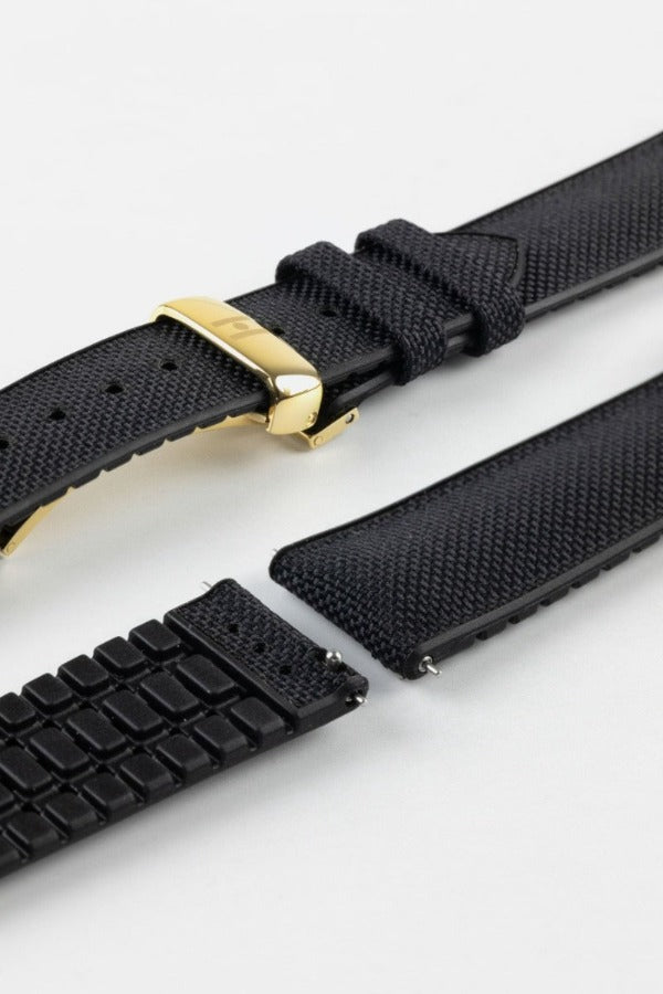 black sailcloth strap