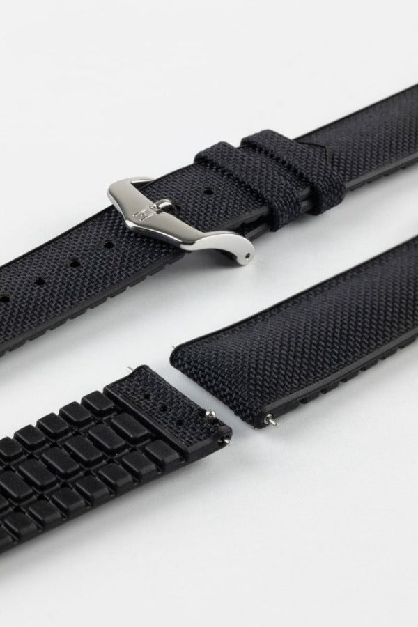 black sailcloth strap