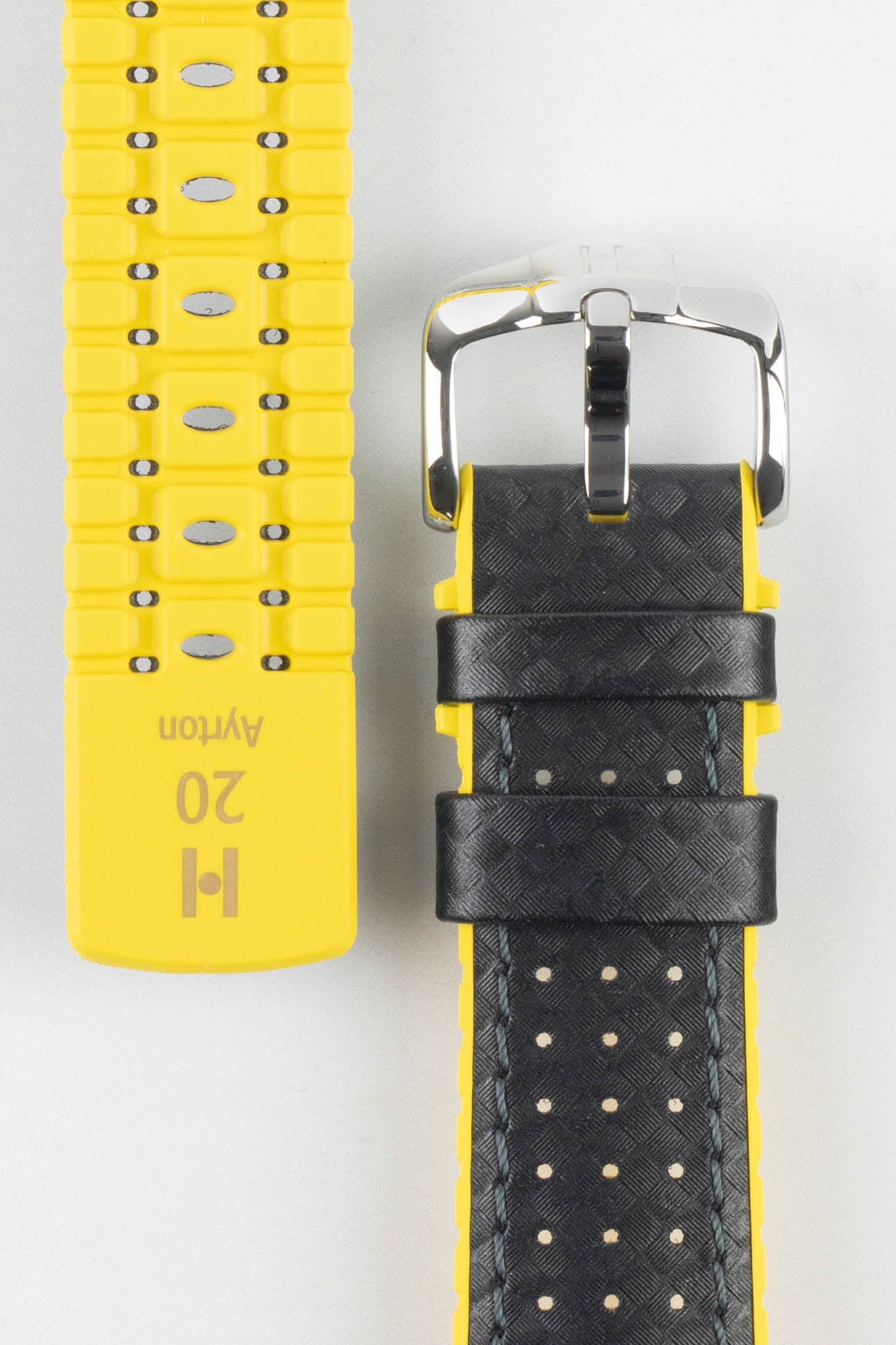 black yellow watch strap