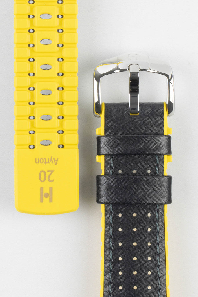 black yellow watch strap 