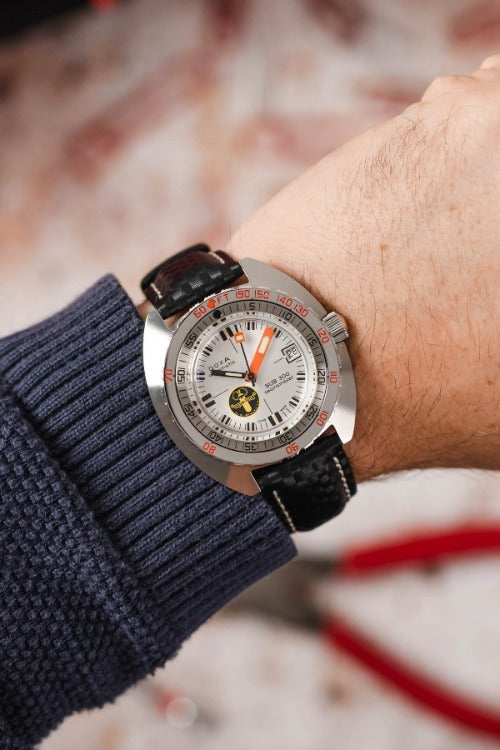 Hirsch Carbon Black watch strap