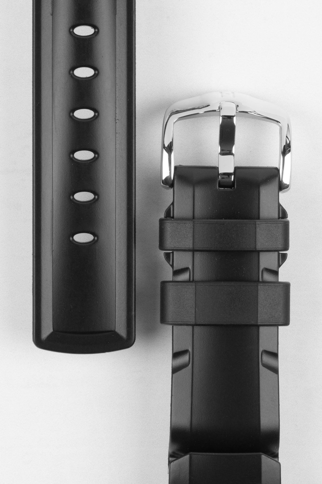 hirsch extreme rubber watch strap 