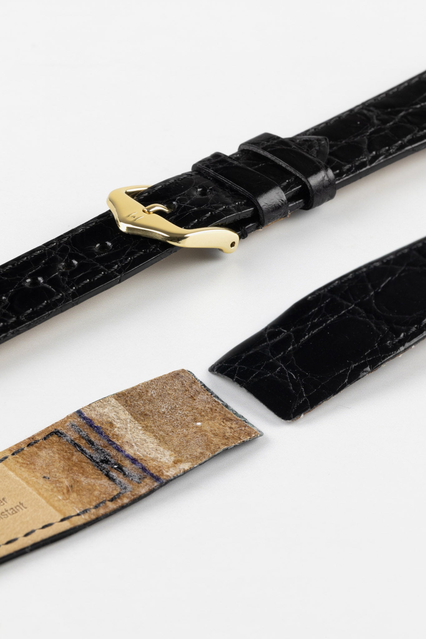 black crocodile watch strap 