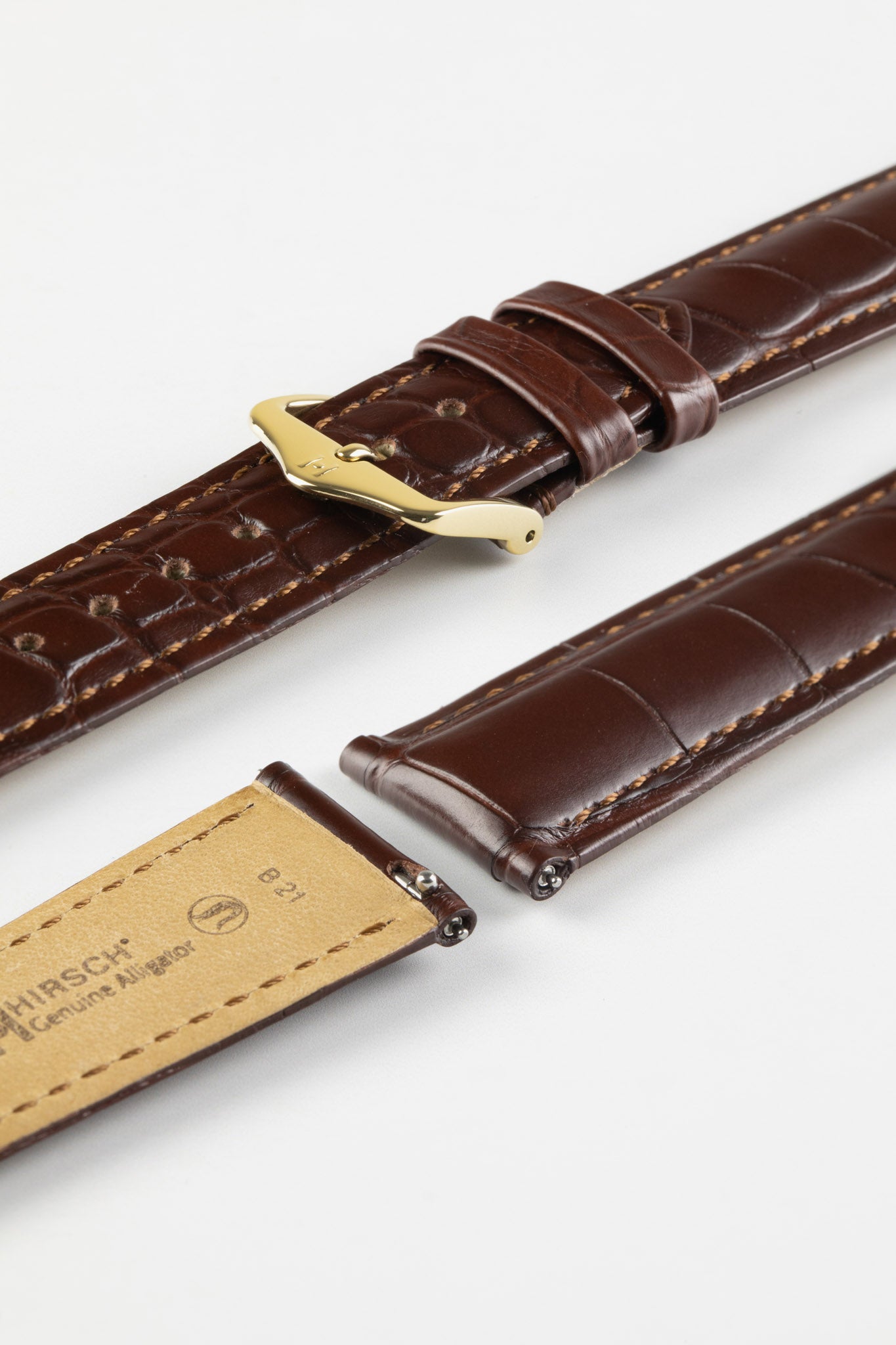 brown leather watch strap quick release