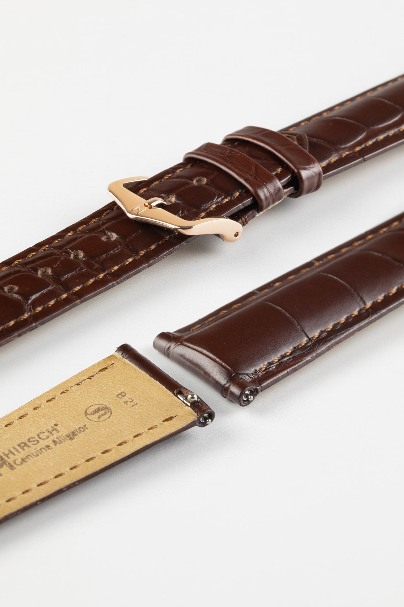 brown leather watch strap quick release