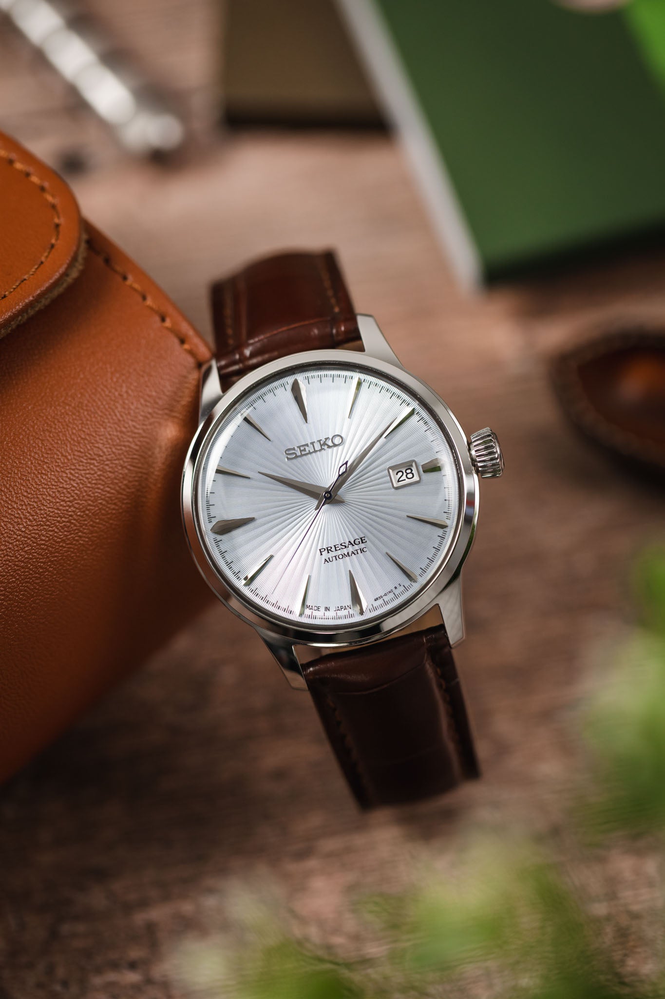 brown leather watch strap quick release