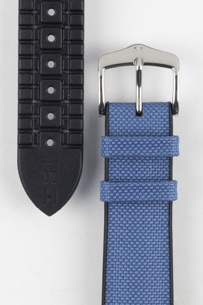 Hirsch ARNE Sailcloth Effect Performance Watch Strap - BLUE