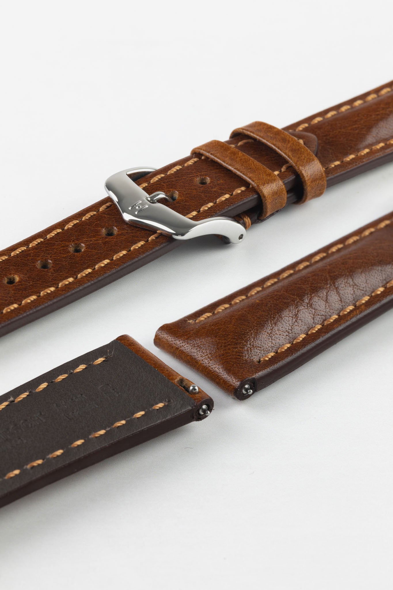 Hirsch Lucca | Gold Brown Watch Strap | HirschStraps UK – HS by