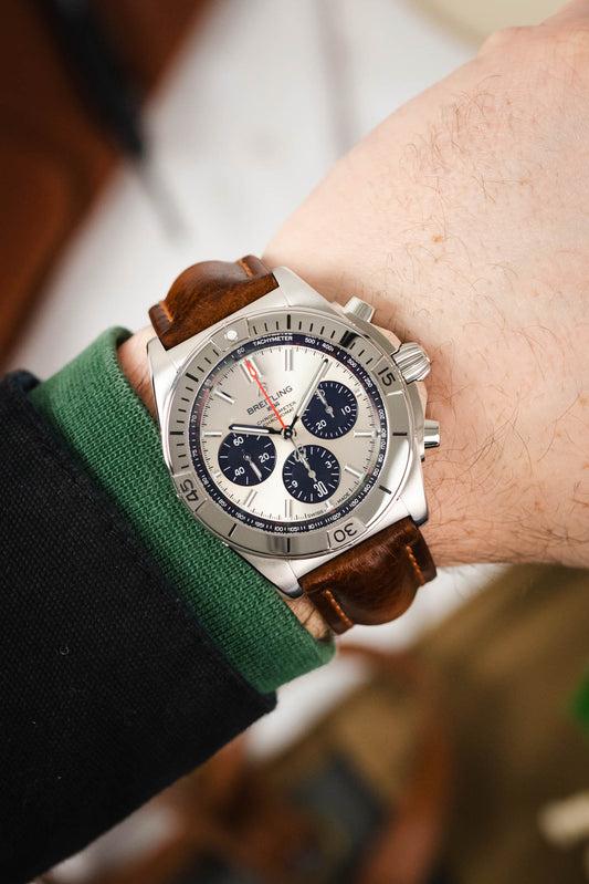 Hirsch LUCCA Tuscan Leather Watch Strap in GOLD BROWN