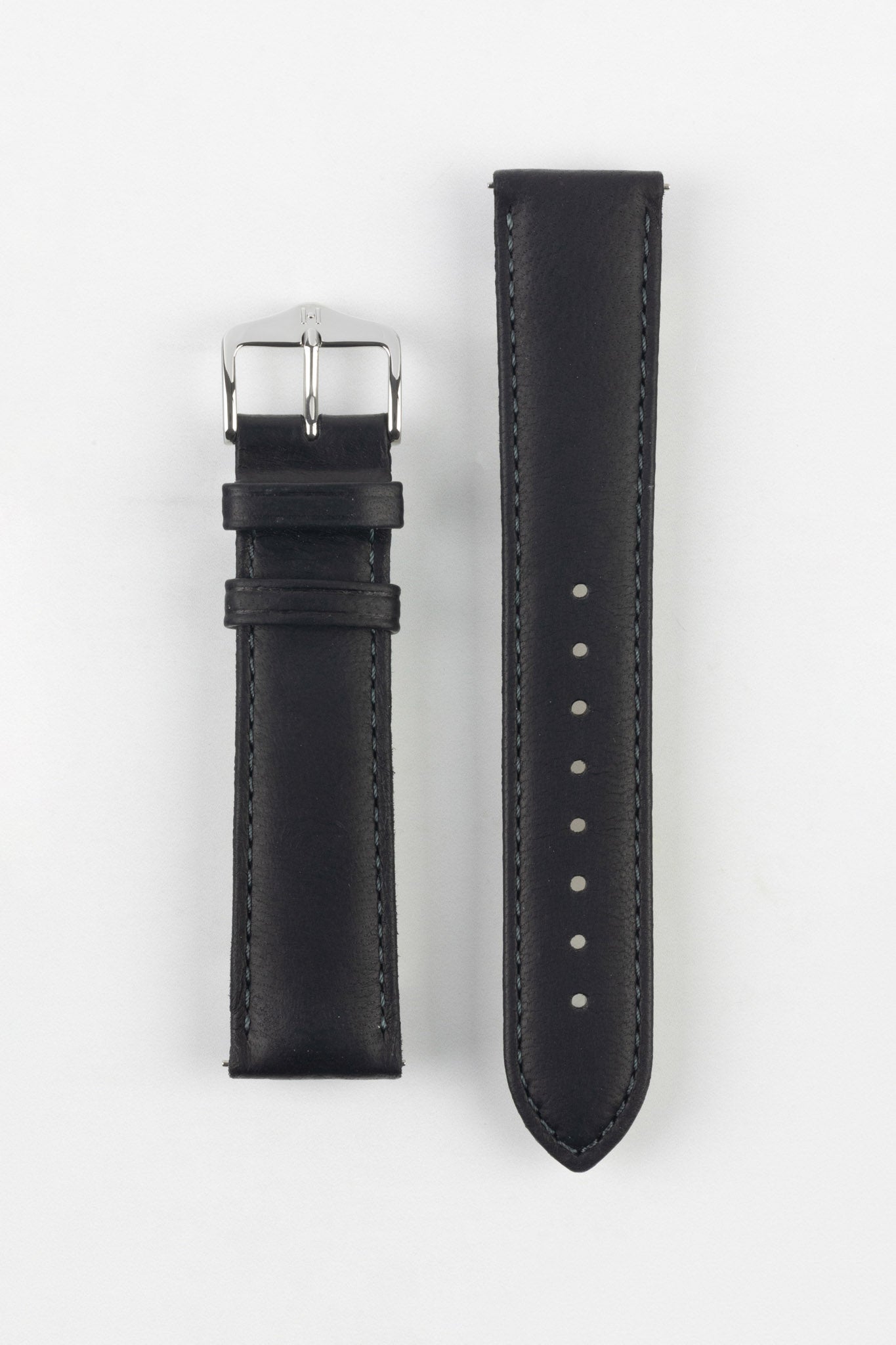 Hirsch MERINO Nappa Leather Watch Strap in BLACK