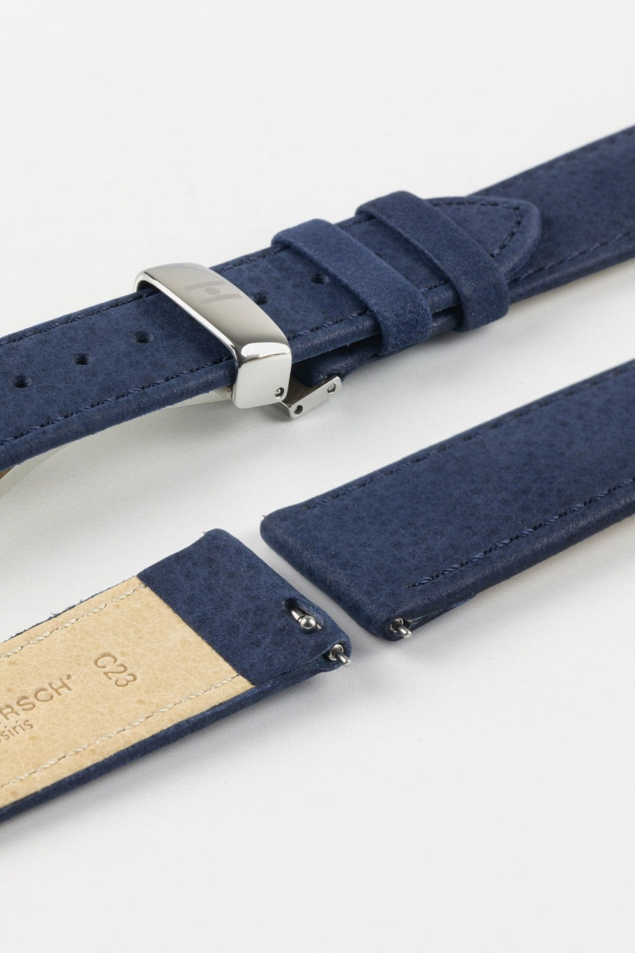 Suede Belt with Tang Clasp