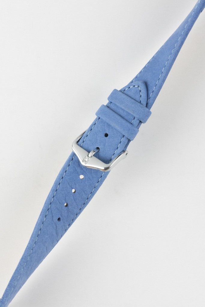 light blue leather watch strap 