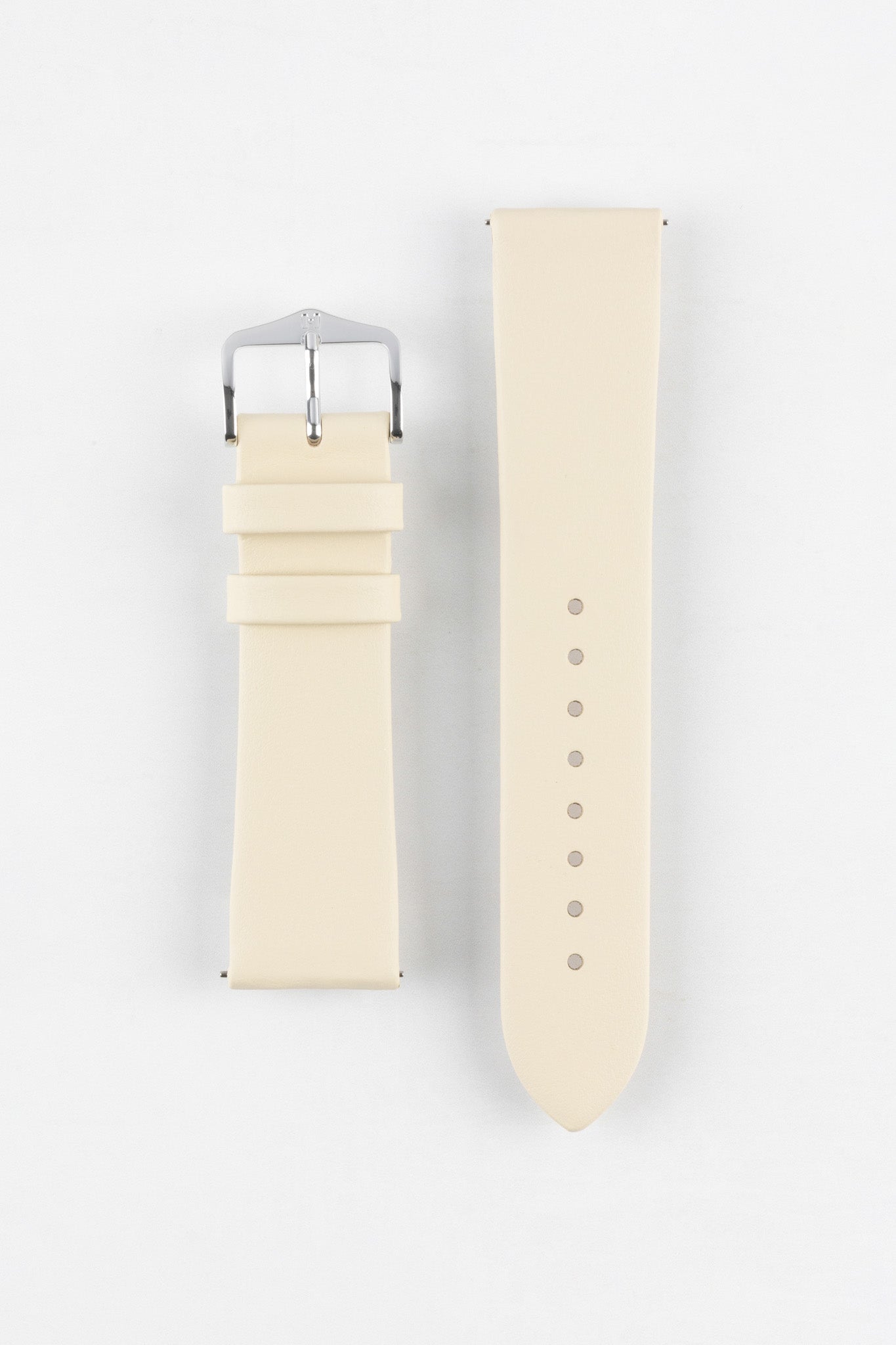 Hirsch TORONTO Quick-Release Fine-Grained Leather Watch Strap in BEIGE