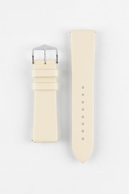 Hirsch TORONTO Quick-Release Fine-Grained Leather Watch Strap in BEIGE