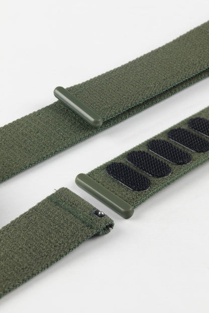 Hirsch VOCEM Fabric Watch Strap in GREEN