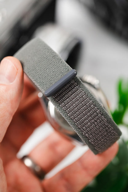 Hirsch VOCEM Fabric Watch Strap in GREY