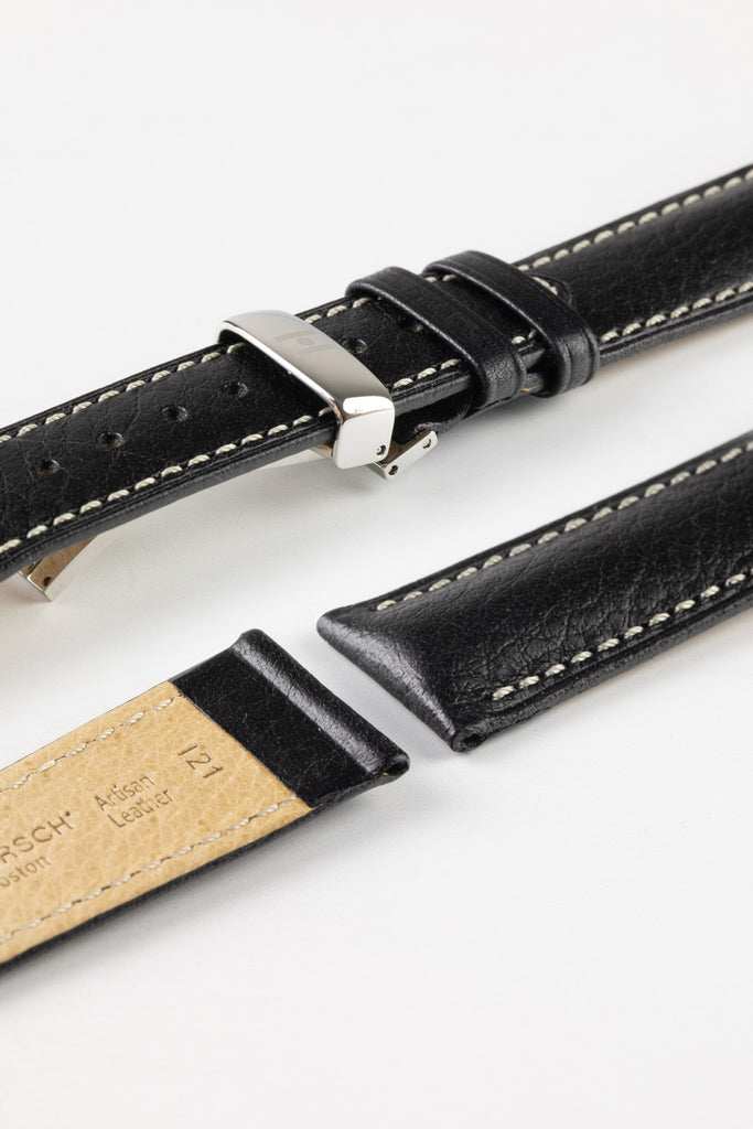 textured calfskin watch strap