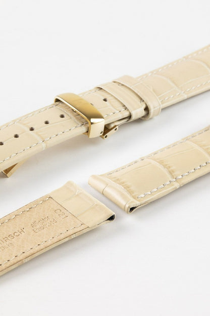 Hirsch duke strap in beige