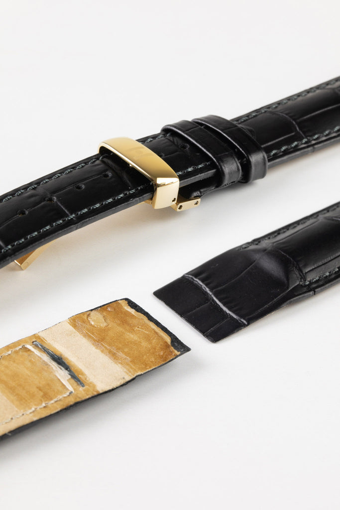 black open ended watch strap 