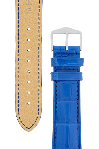 royal blue leather watch strap 