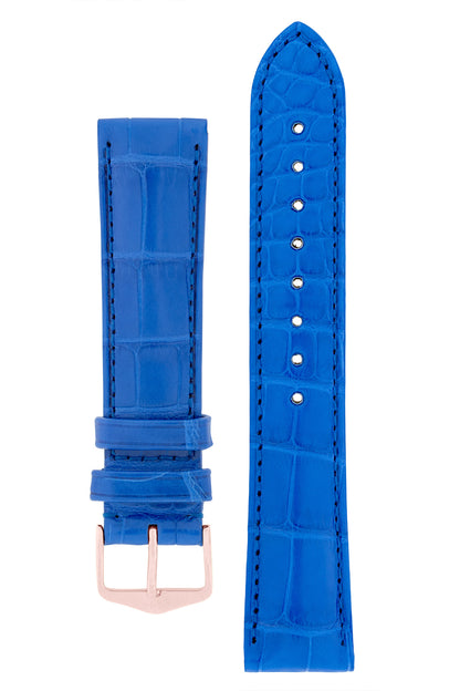 royal blue leather watch strap 