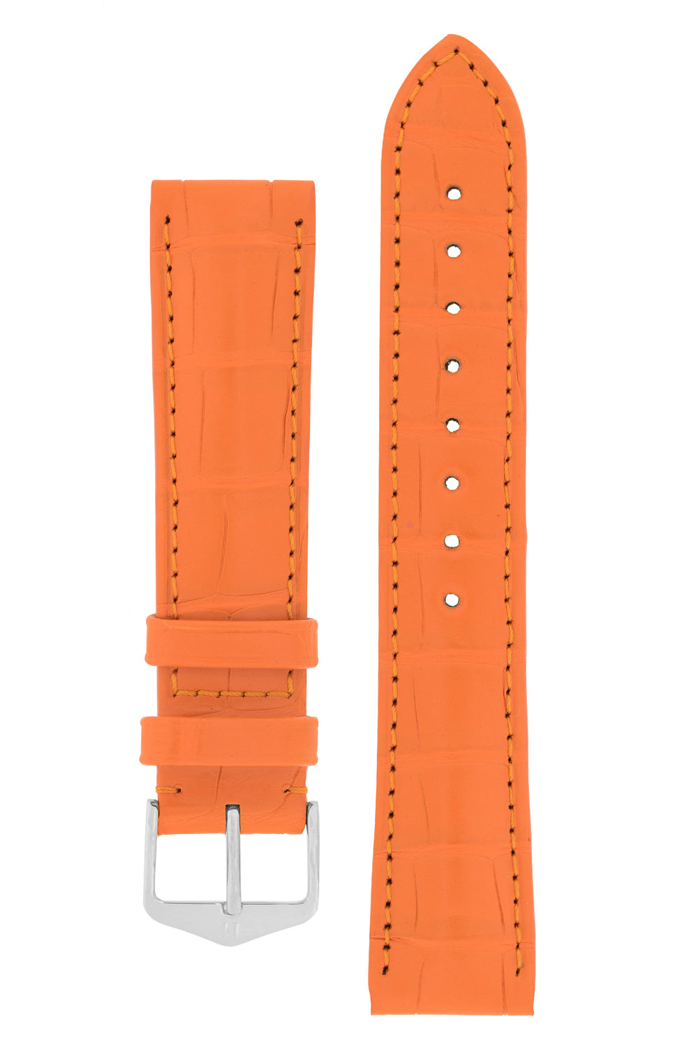 watch strap orange (with buckle)