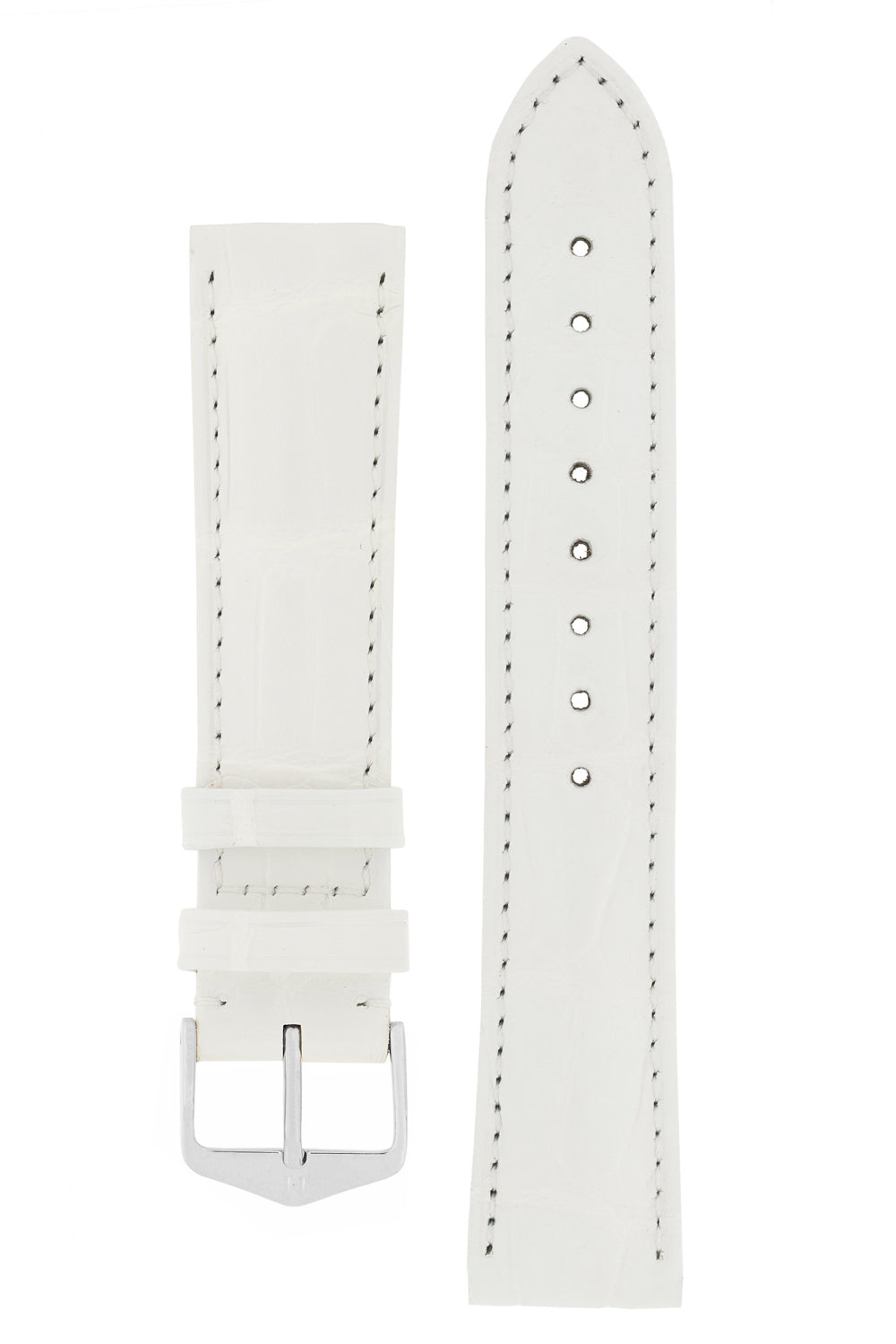 White leather watch strap (full)