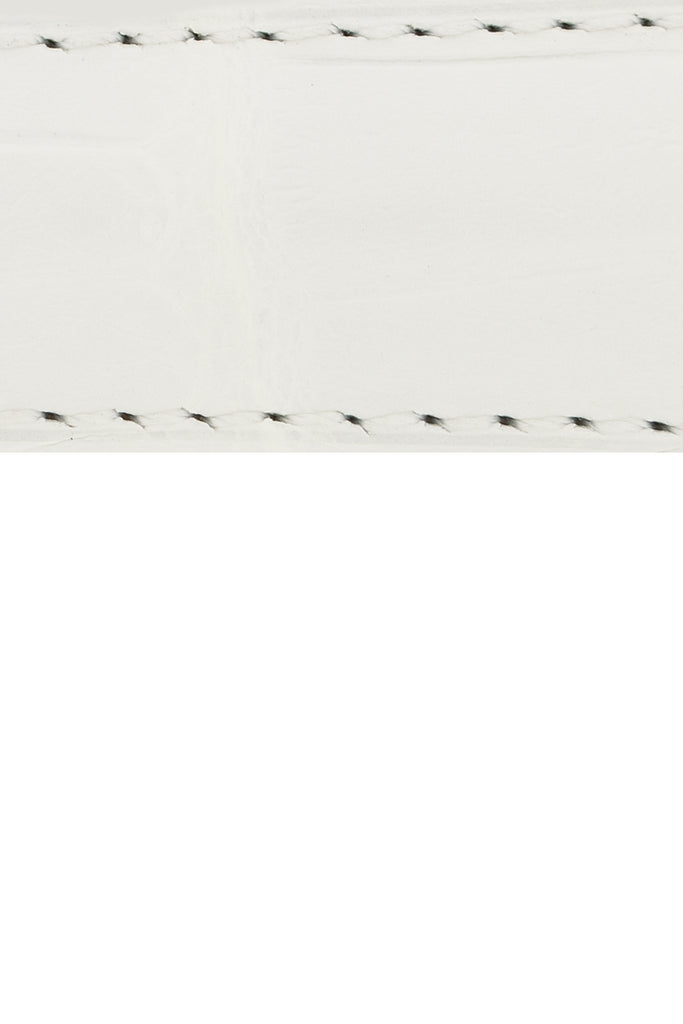 White leather watch strap (stitching)