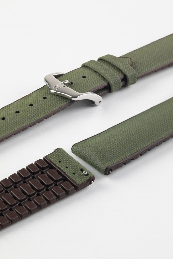 army green watch strap (buckles)