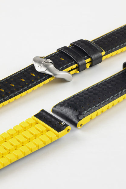 black yellow watch strap 