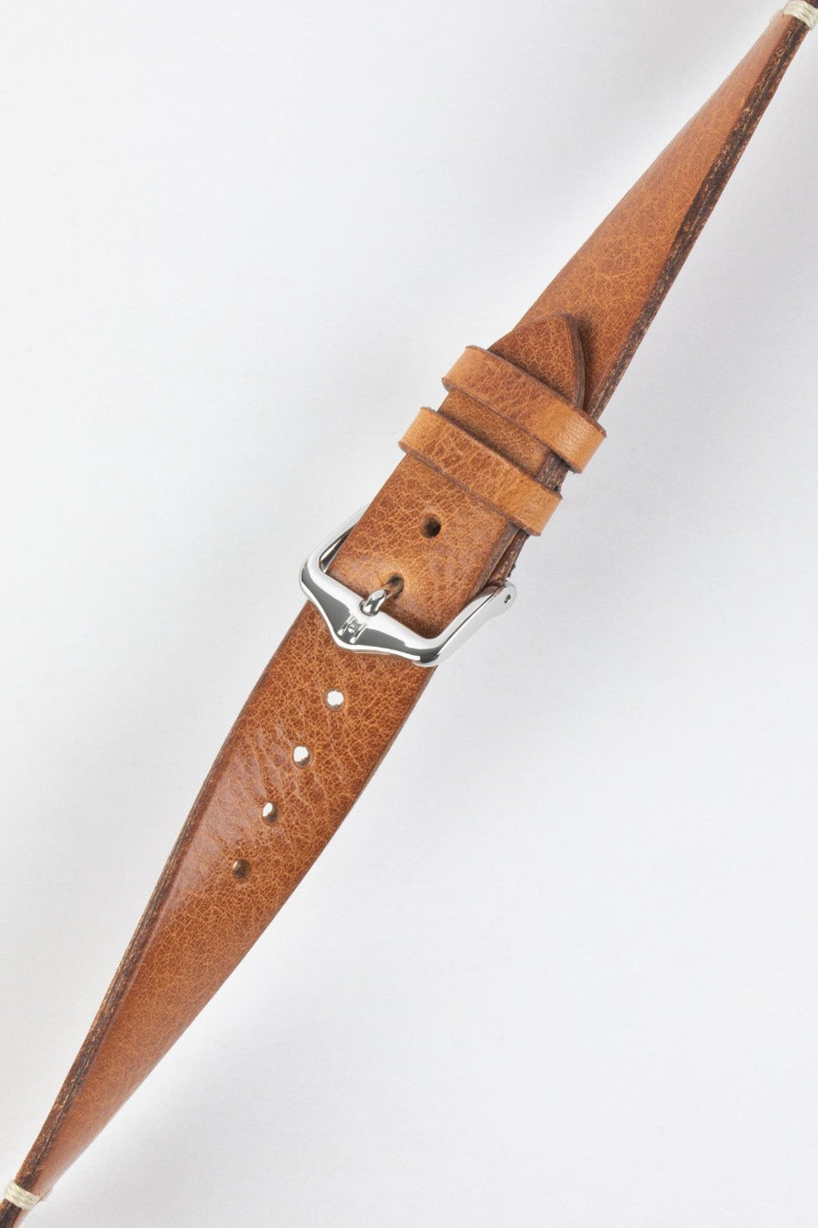 brown vintage leather watch strap