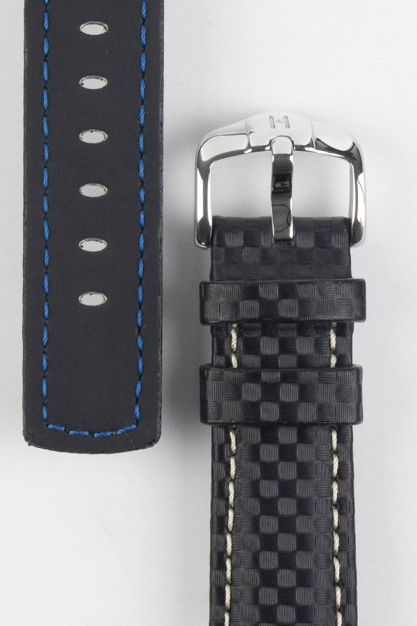 Hirsch Carbon Black watch strap
