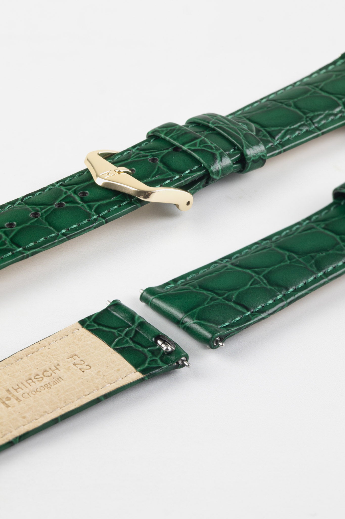 green watch strap forest