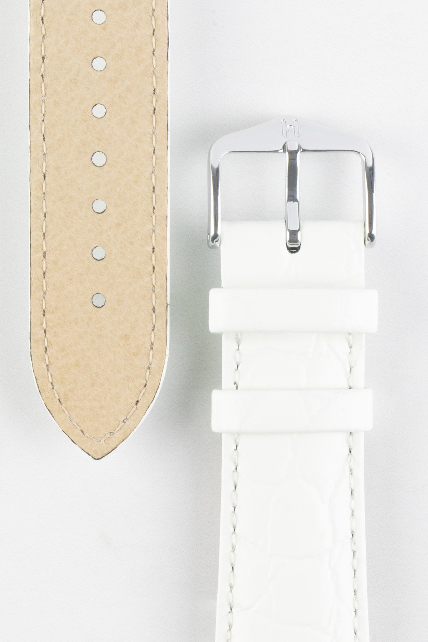 white crocodile watch strap 