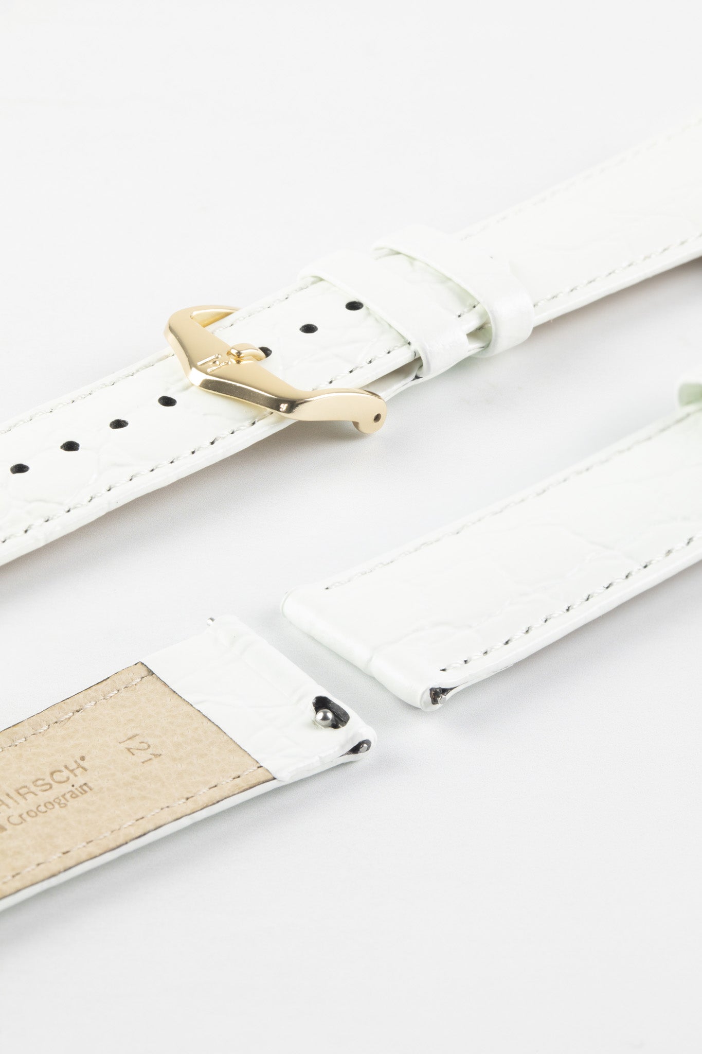 white crocodile watch strap 