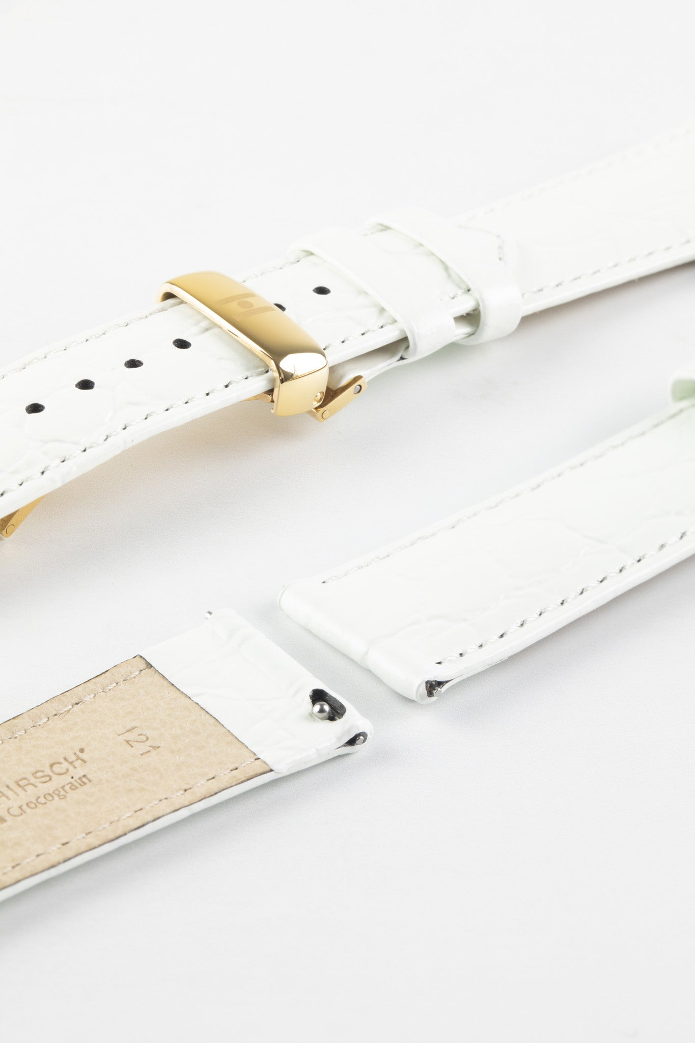 white crocodile watch strap 