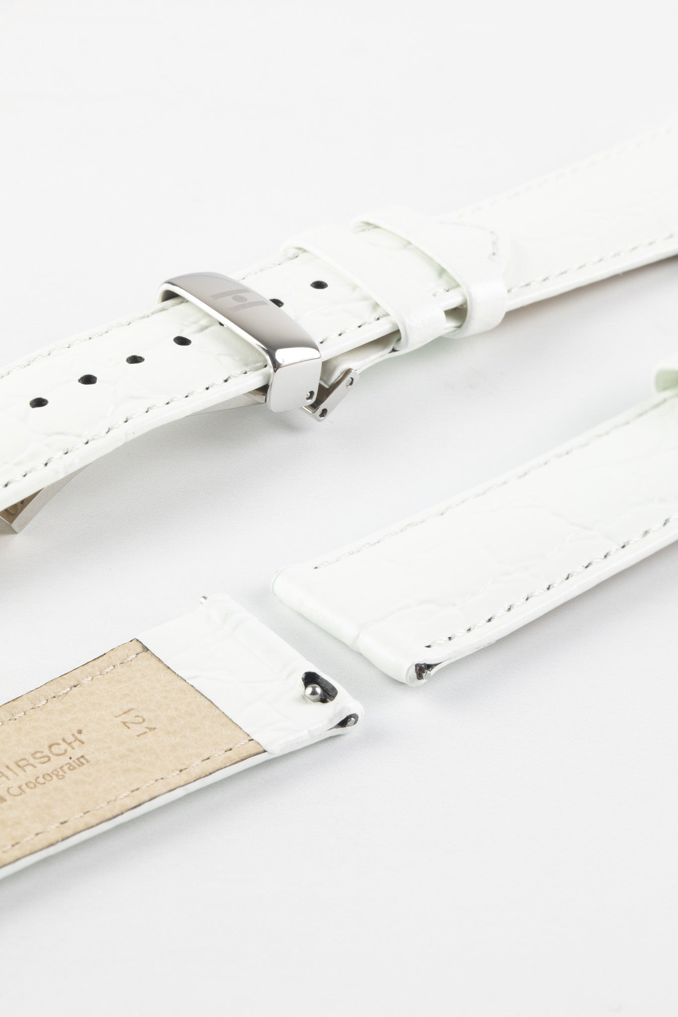 white crocodile watch strap 