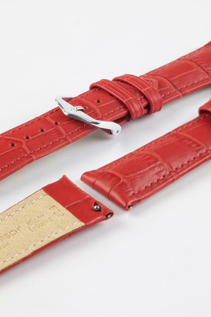 red leather strap