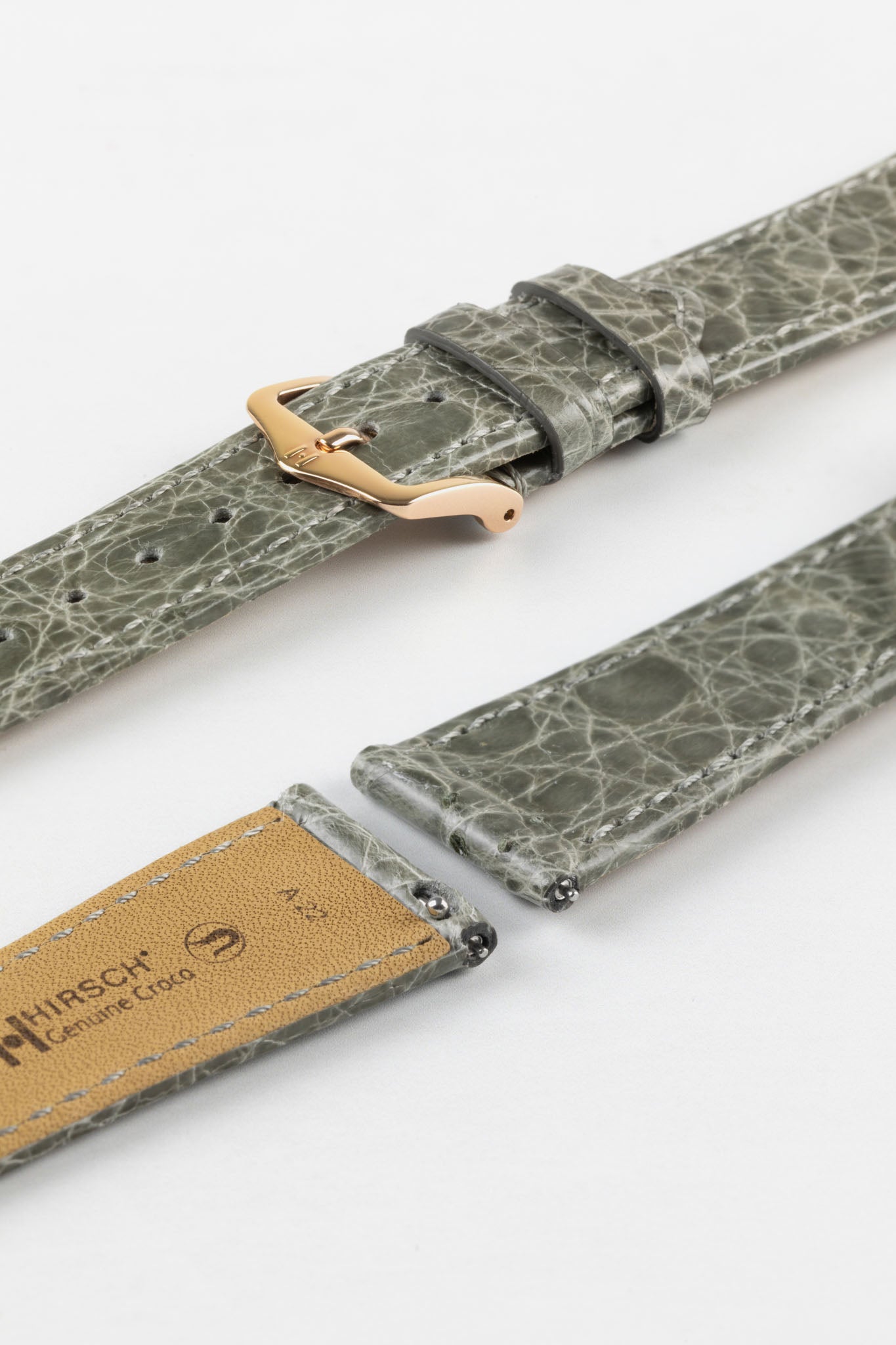 real crocodile leather watch strap
