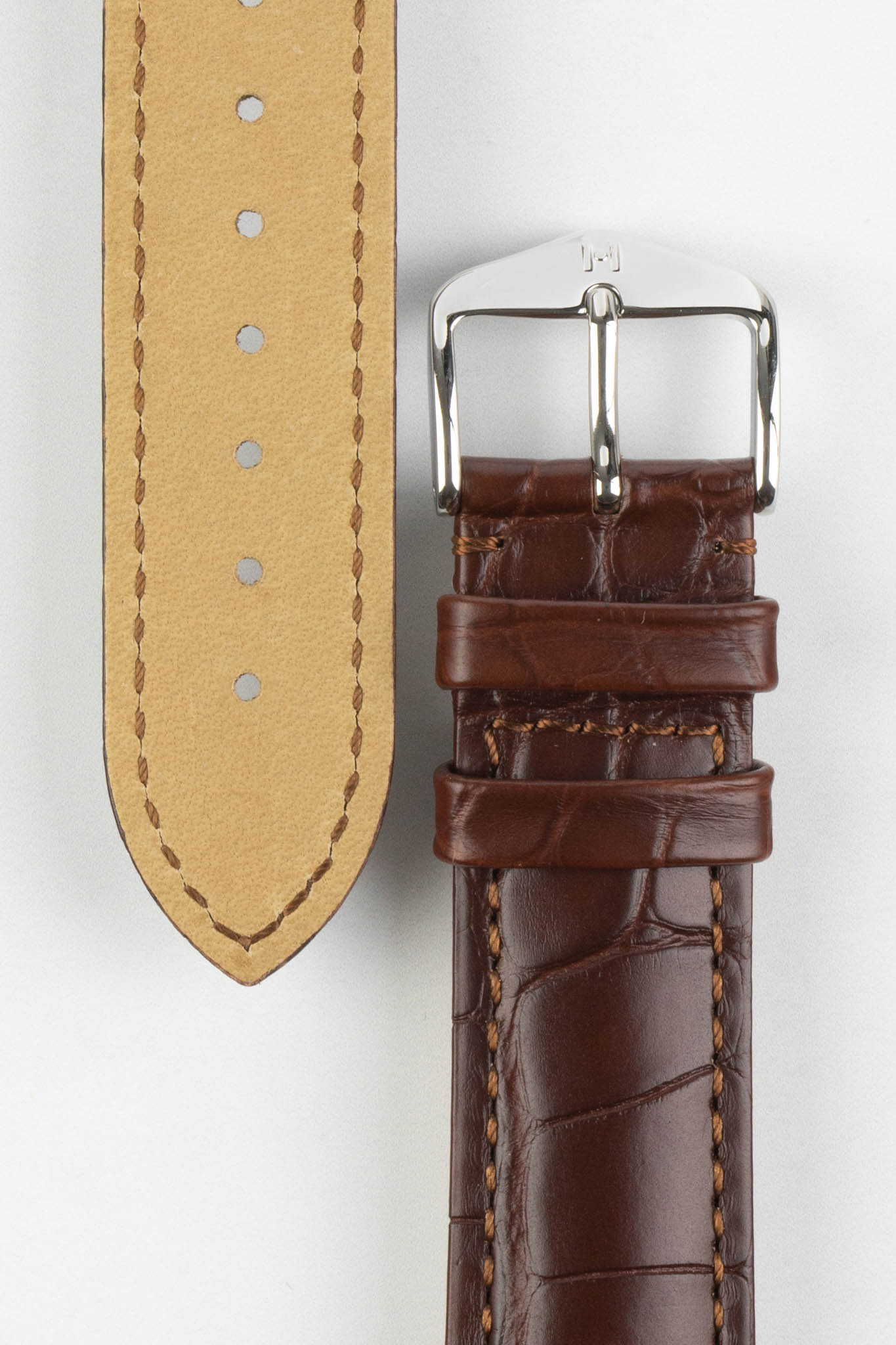 brown leather watch strap quick release 