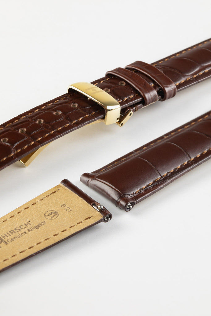 brown leather watch strap quick release 