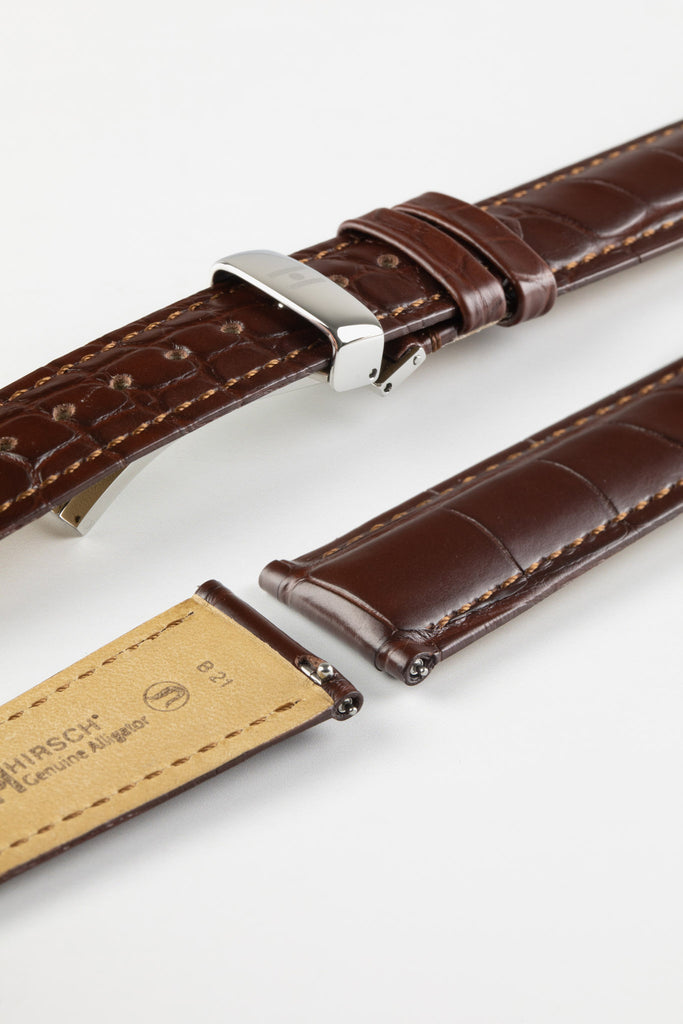 brown leather watch strap quick release 