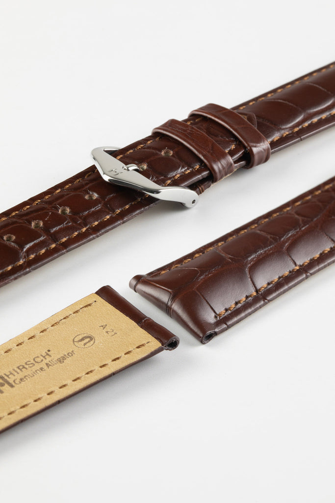 Stitched Leather Watch Strap