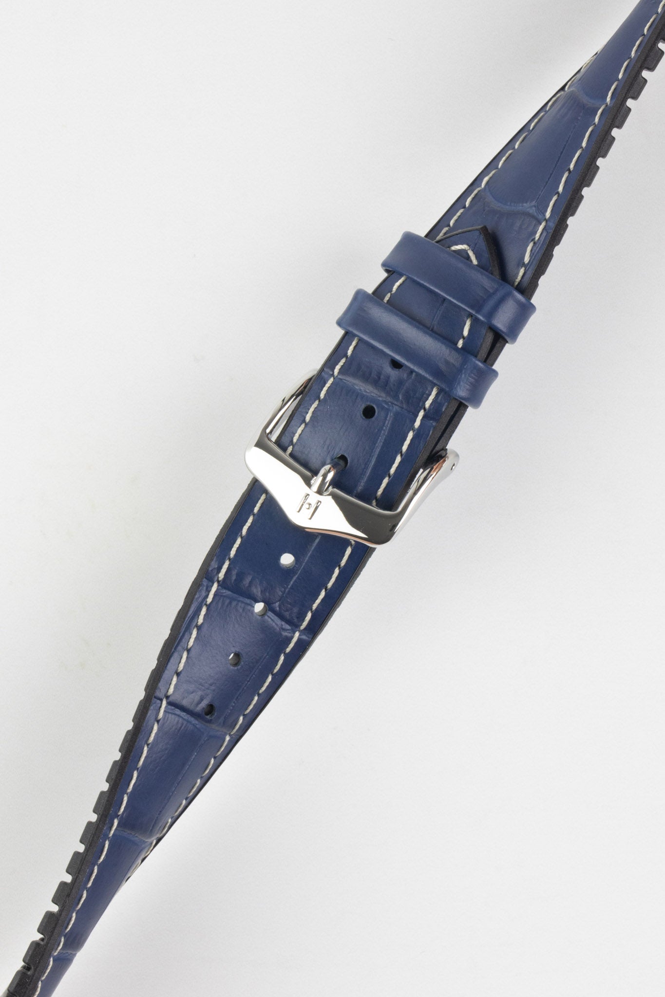 navy blue alligator watch strap