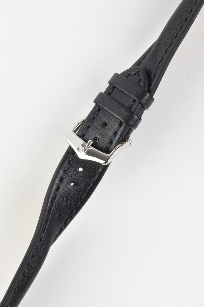 Hirsch Heavy Calf Black Watch Strap