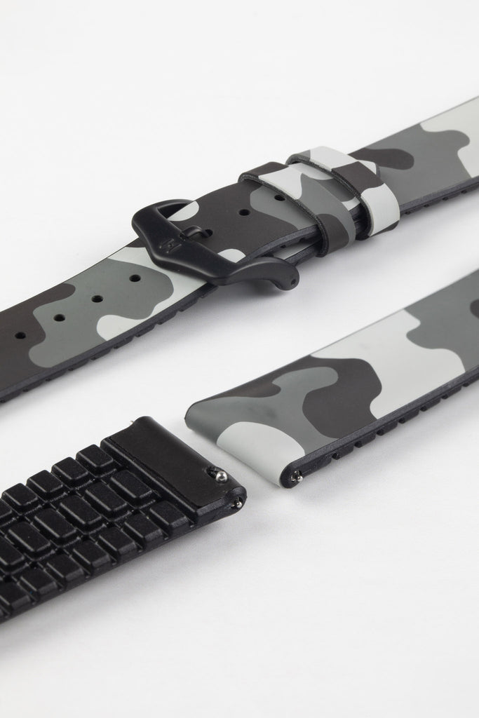 grey rubber watch strap